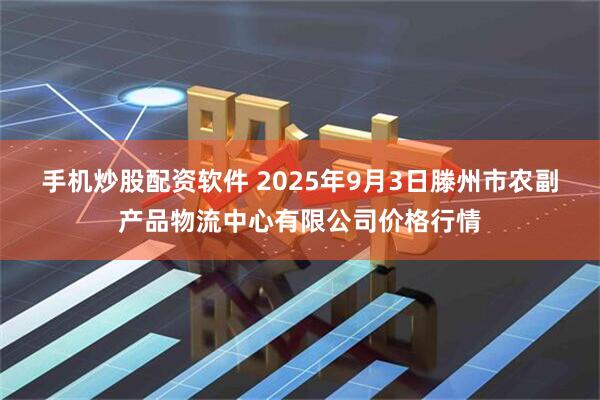 手机炒股配资软件 2025年9月3日滕州市农副产品物流中心有限公司价格行情
